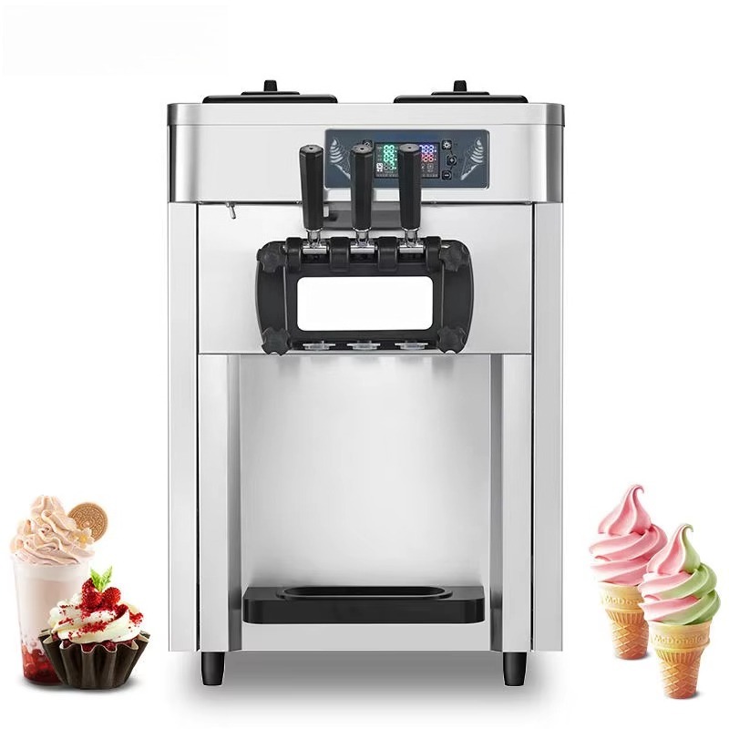 Soft Serve Ice Cream Machine - Professional Commercial Automatic Ice Cream Machine