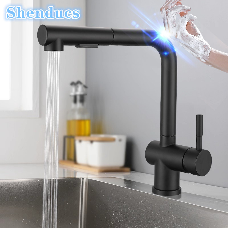 Commercial Kitchen Mixer Tap - Hot Cold Touch on Kitchen Faucets